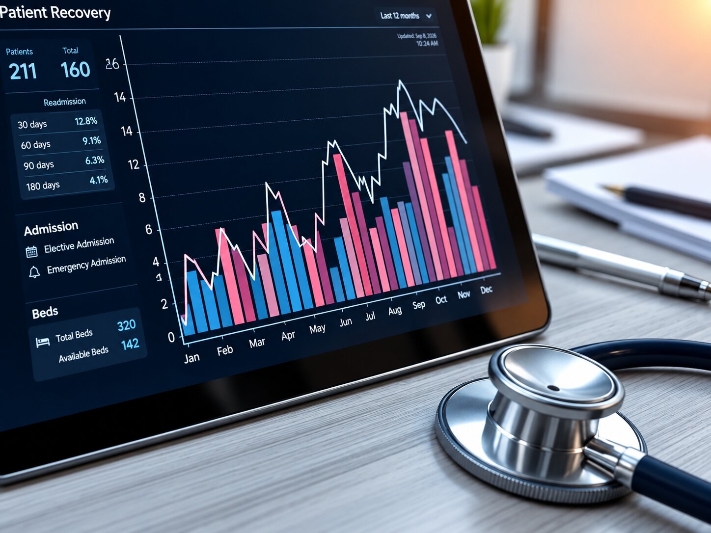 Accounts receivable analytics platform showing cash flow recovery metrics