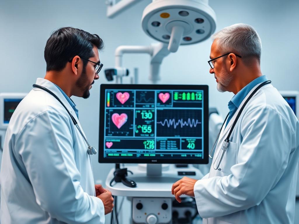 Clinical team reviewing data